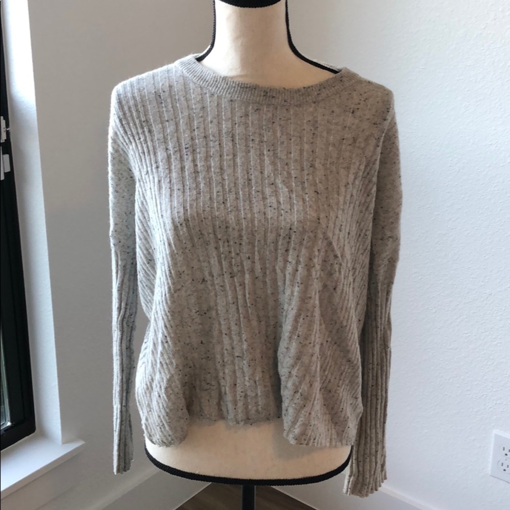 Madewell XXS gray ribbed sweater